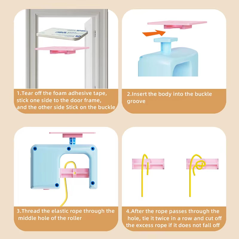 Cat Teaser Stick Kitten Electric Hanging Mop Shaped Feather Bell Cat Teaser Accessories Hanging Swing Pet Spring Toy