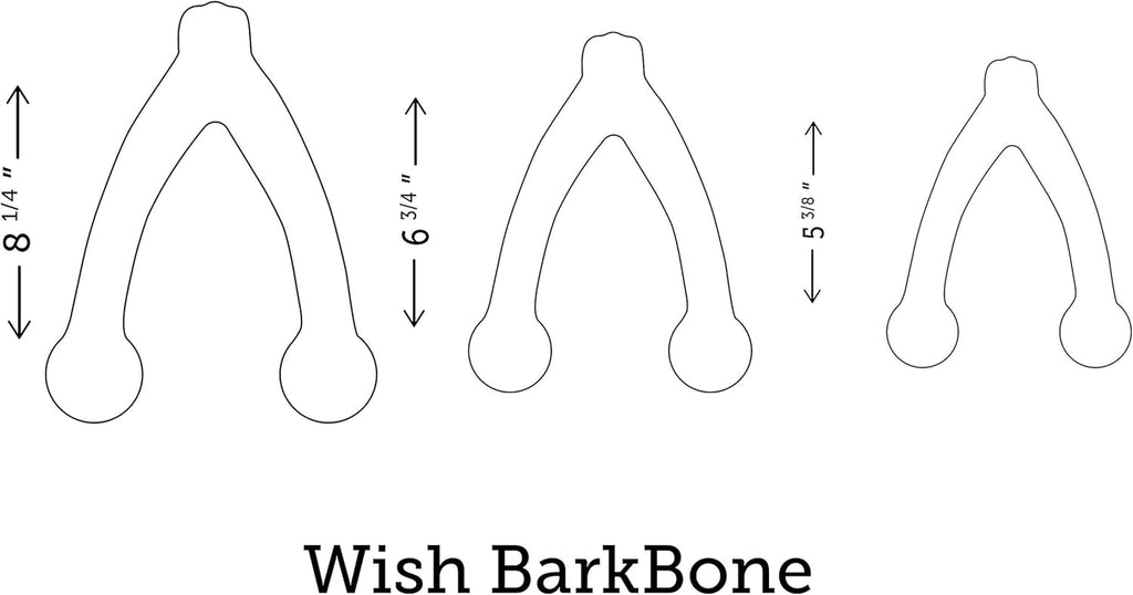 Wishbone Barkbone - Nylon Chew Toy for Aggressive Chewers - Bacon Flavor - 5.38"