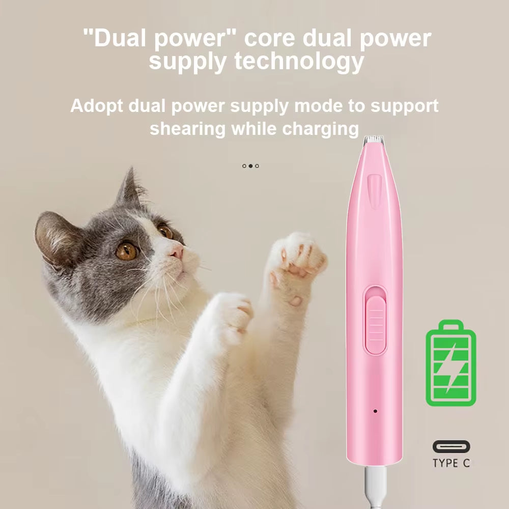 Dog Hair Trimmer Electric Dog Cutter Professional Pet Foot Hair Trimmer Cat Grooming Hairdresser Scissors Butt Ear Pedicator