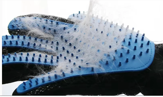 Pet Grooming Glove - Hair Removal Brush for Dogs & Cats